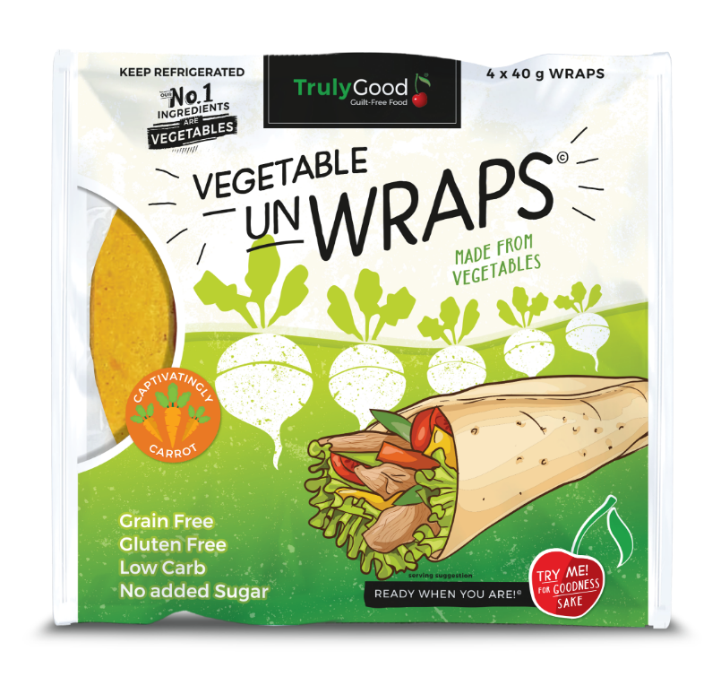 TrulyGood Carrot and Vegetable Wraps
