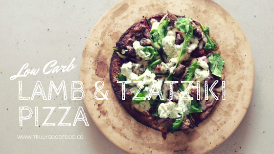 Low Carb Lamb & Tzatziki Pizza