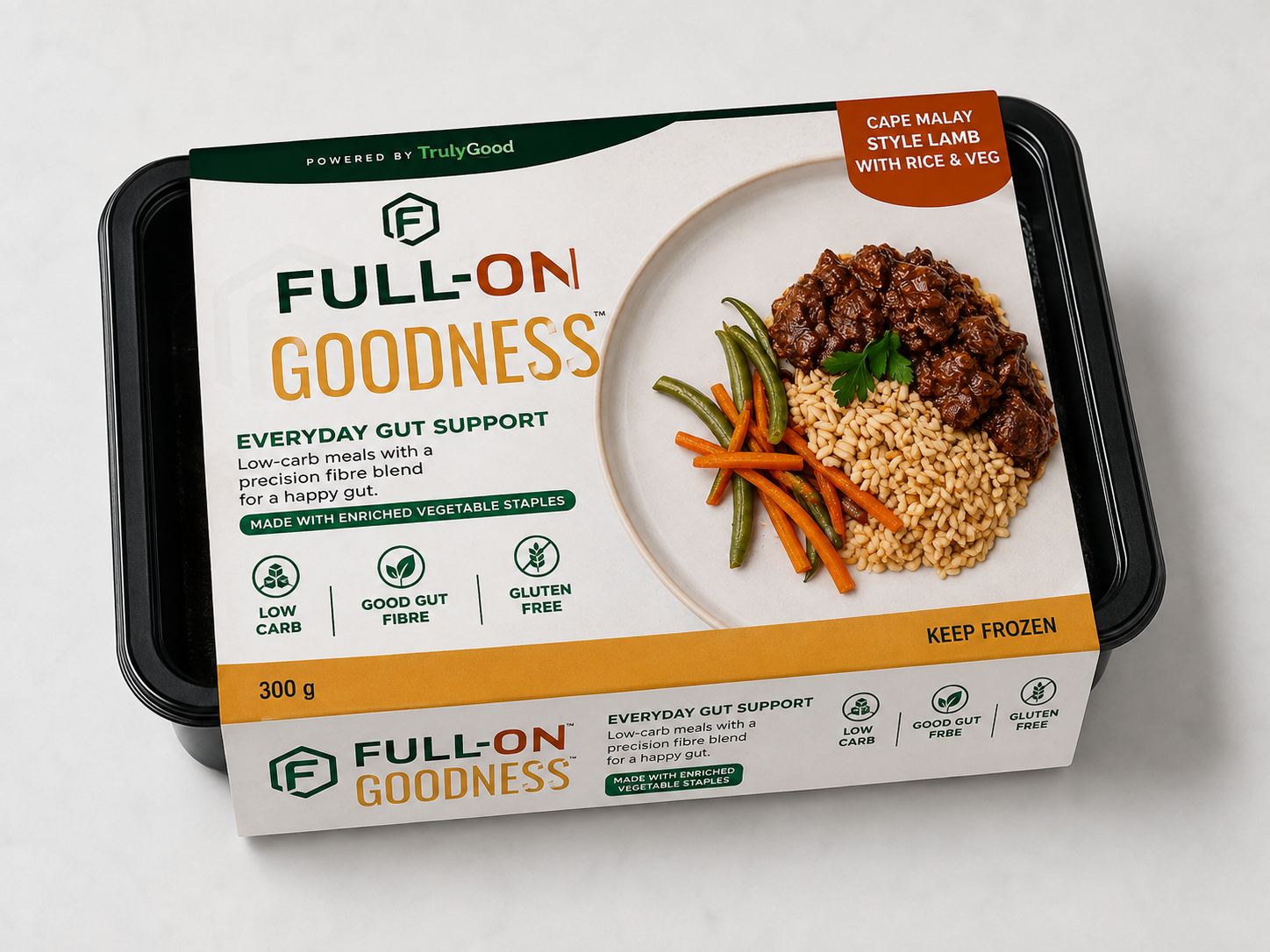 Full-on Goodness : CAPE MALAY STYLE TOMATO LAMB WITH VEG & RICE 300G