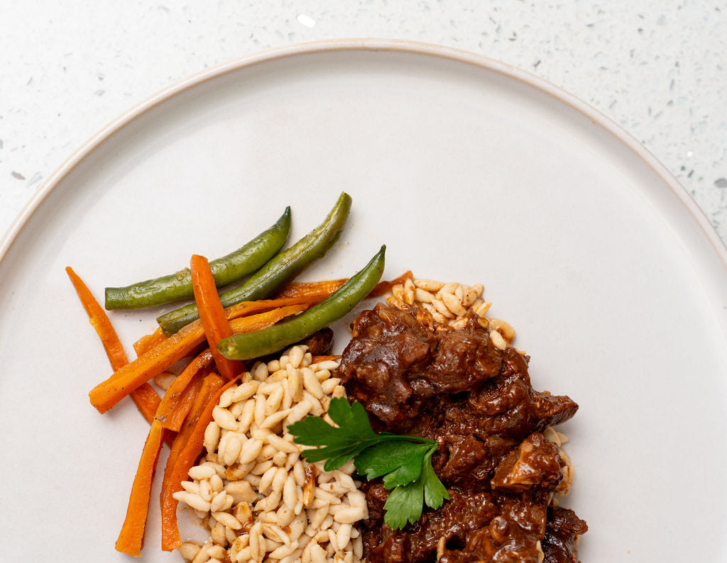 Full-on Goodness : CAPE MALAY STYLE TOMATO LAMB WITH VEG & RICE 300G