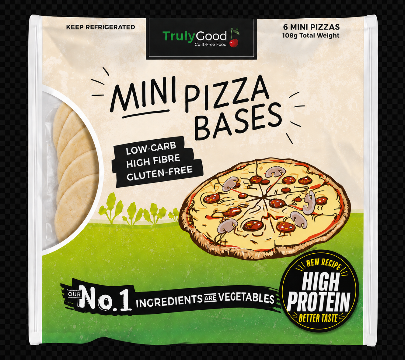 Mini Pizza Bases: 6 servings (NEW RECIPE)